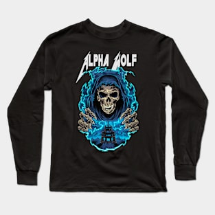 ALPHA WOLF MERCH VTG Long Sleeve T-Shirt